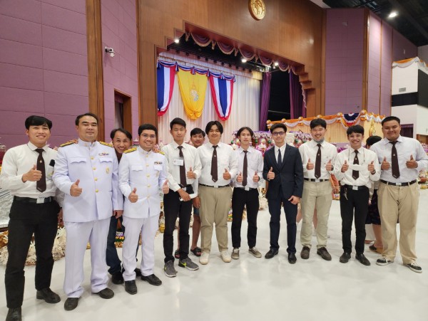 ปฏิบัติหน้าที่่คณะกรรมการฝ่ายสถานที่และรักษาความปลอดภัย (งานเครื่องเสียง) พิธีมอบปริญญาบัตร ครั้งที่ 2