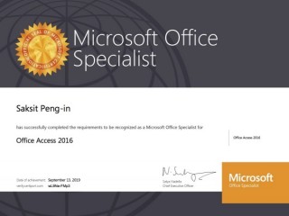 ร่วมกิจกรรมฝึกอบรมและทดสอบมาตรฐาน Microsoft Office Specialist