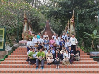 เข้าร่วมดำเนินจกรรมส่งเสริมการเรียนรู้นอกสถานที่กับประเพณีไหว้พระธาตุประจำปี ในโครงการสร้างความเข้มแข็งทางศิลปวัฒนธรรม