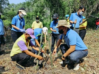 ร่วมกิจกรรมจิตอาสาจัดทำฝายเก็บกักน้ำ โครงการสร้างฝาย สายน้ำแห่งชีวิต ตามแนวพระราชดำริ