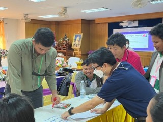 วิทยากรอบรมเชิงปฏิบัติการ “โครงการอบรม Train The Trainer” เพื่อเตรียมความพร้อมให้กับบุคลากรผู้สอนภายในของวิทยาลัยเกษตรและเทคโนโลยีทั่วประเทศไทย สำหรับการเรียนการสอน “หลักสูตรชลกร” 